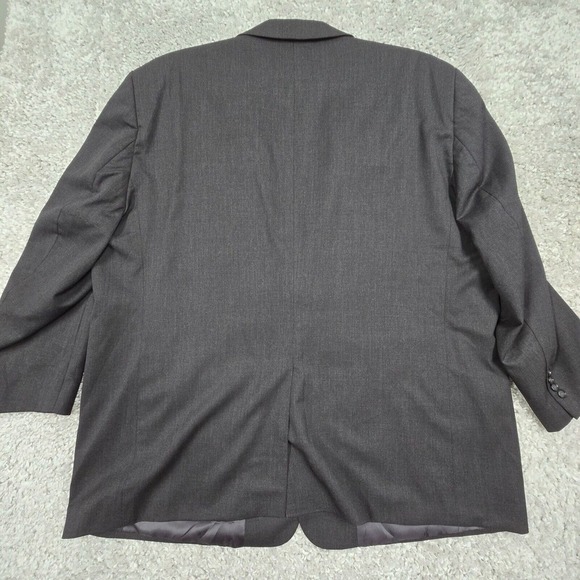 Oak Hill Sport Coat Mens 54R Gray 2 Button Single Vented Wool Formal Wedding - Picture 13 of 14